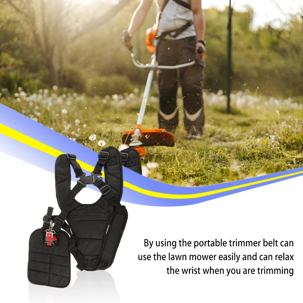 Harness Strap Belt Lawn Mower Power Pruner Double Trimmer Shoulder Adjusted Band For Brush Cutter & Trimmer Garden