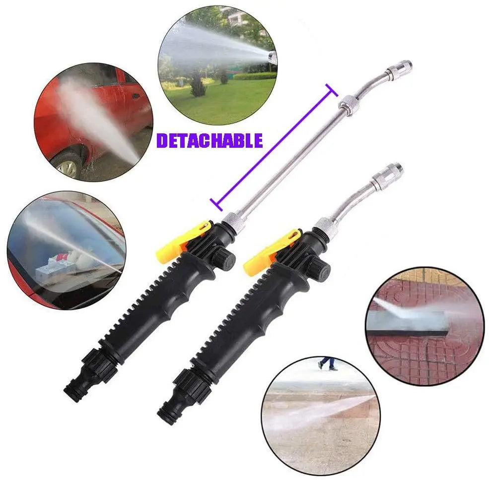 2-in-1 Garden Water Gun 2.0 - Water Jet Nozzle Fan Nozzle Safely Clean High Impact Washing Wand Water Spray Washer Water Gun