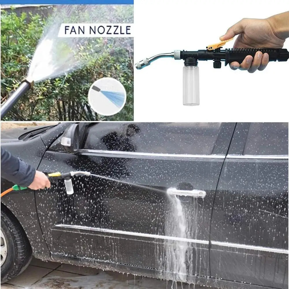2-in-1 Garden Water Gun 2.0 - Water Jet Nozzle Fan Nozzle Safely Clean High Impact Washing Wand Water Spray Washer Water Gun