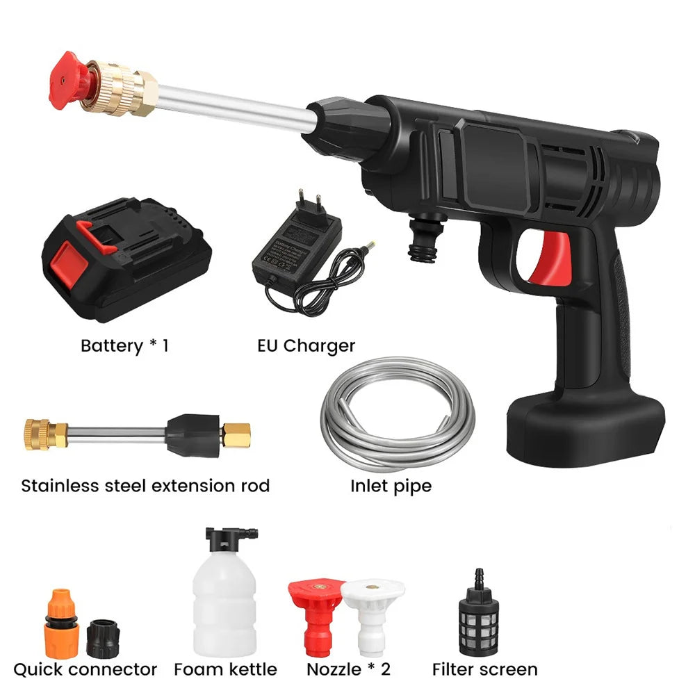 20000mAh Cordless High Pressure Washer 60Bar High Pressure Water Gun Washer Suitable for Car Garden Cleaning Car Washing Tool