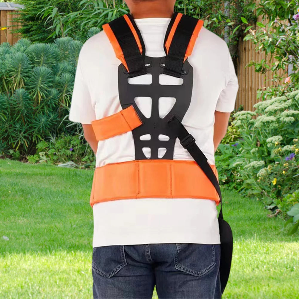 Lawn Mower Harness Strap Adjustable Grass Trimmer Strap Double Shoulder Strap Labor Saving Increase Mower Shoulder Strap
