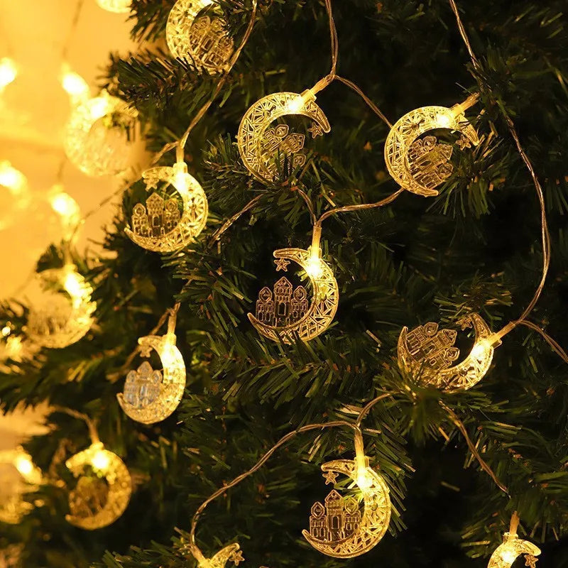 1.5/3/6M New Year LED Snowflake Lights String Christmas Tree Decoration Home Garland Festival Lights Lamp Xmas Party Supplies