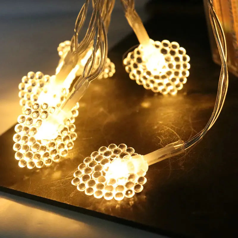 1.5/3/6M New Year LED Snowflake Lights String Christmas Tree Decoration Home Garland Festival Lights Lamp Xmas Party Supplies