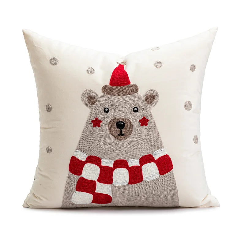 Christmas Decoration Cushion Cover 45x45cm Nordic Pillow Cover for Couch Sofa Home Decor Pillowcases Decorative Pillows