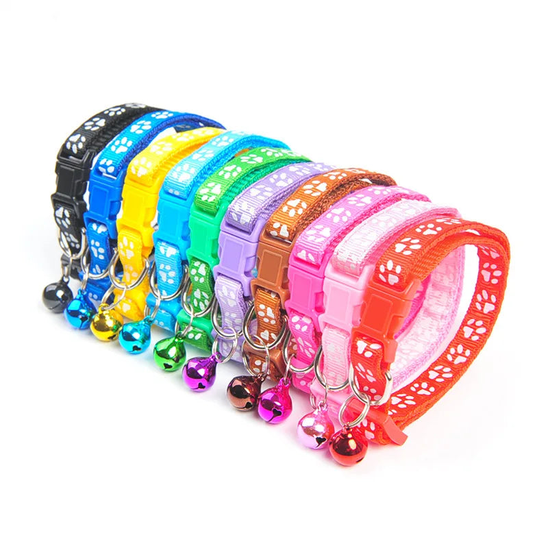 Wholesale Collars For Cat Collar With Bell Adjustable Necklace Cat Puppy Kitten Collar Dropshipping Pet Cats Collar Dog Collars