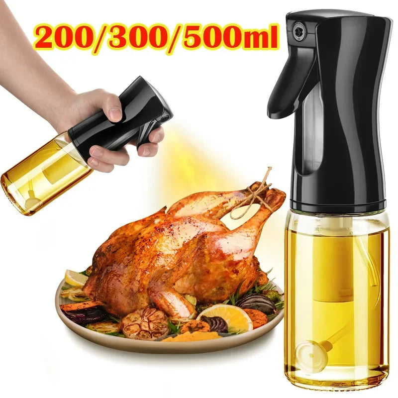 200/300/500 ML Oil Spray Pot Kitchen Household Edible Olive Oil Spray Bottle Atomized Misty Oil Tank Air Fryer Spray Bottle