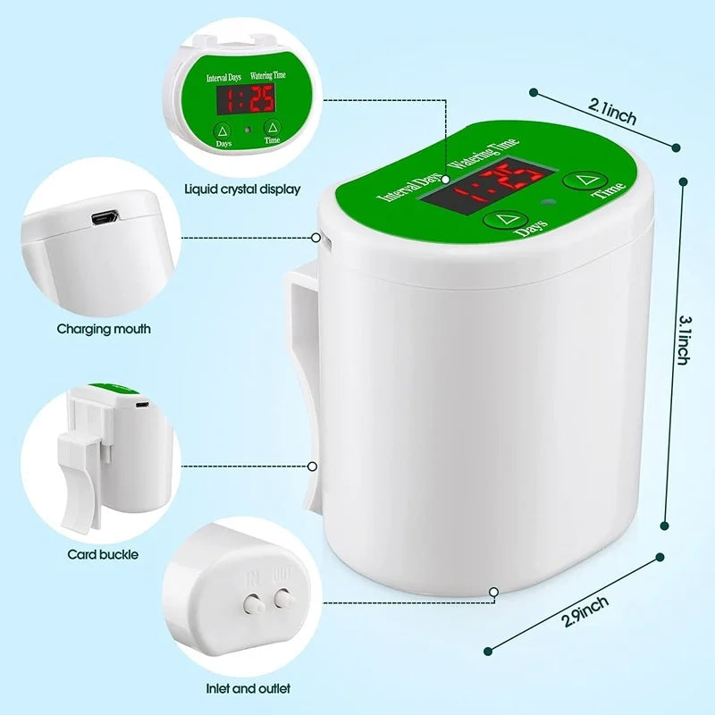 Timer System Automatic Watering Pump Controller Flowers Plants Home Sprinkler Drip Irrigation Device Pump Timer System Garden