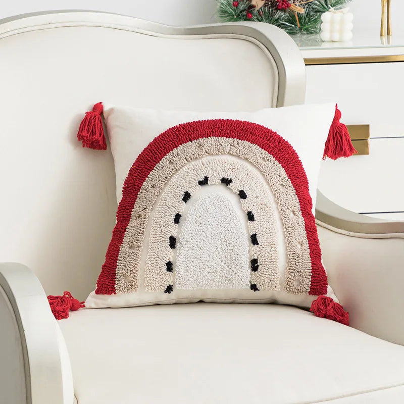 Christmas Decoration Cushion Cover 45x45cm Nordic Pillow Cover for Couch Sofa Home Decor Pillowcases Decorative Pillows