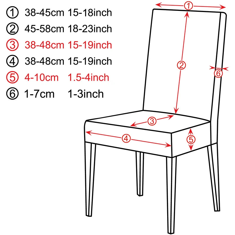 Chair Cover Printed Stretch Anti-dirty Elastic Seat Cover