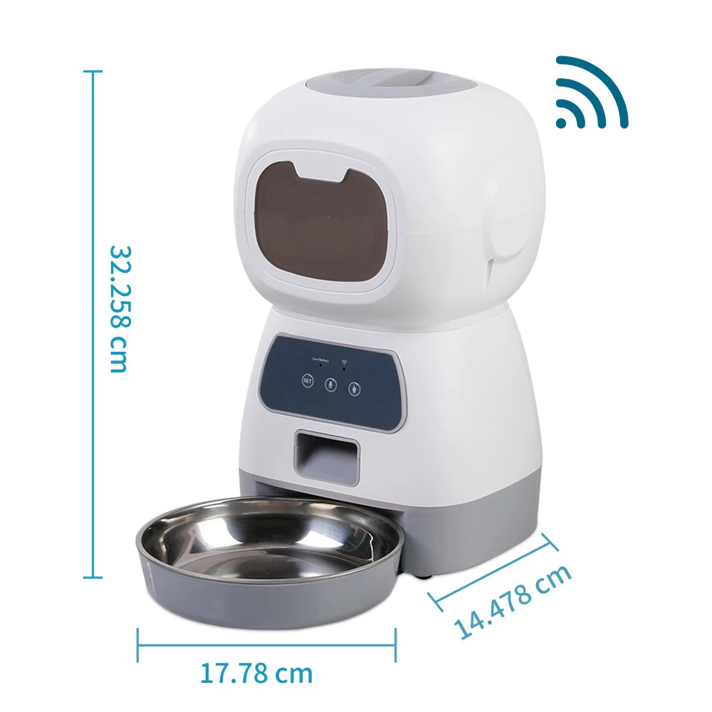 Tuya Smart APP Pet Feeder Cat Dog Food Dispenser Suitable For Small And Medium-Sized Cats And Dogs Mobile Phone Remote Feeding